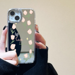 Mobiliųjų telefonų dėklai iPhone 11 13 XR 15 Pro Max 12 14 Pro Max Case iPhone 16 XS Max veidrodinis apsauginis dėklas Veidrodis i&scaron;skirtinis animacinis filmas, atsparus vandeniui iPhone 11 Pro Max sena nėrinių spalva