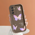 Mink&scaron;tas silikoninis kvadratinių kopėčių spausdinimo ra&scaron;tų telefono korpusas, pilnas dangtis, fotoaparatas, atsparus smūgiams, guminis dėklas, skirtas Samsung Samsung A72 tamsiai raudona spalva