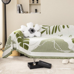 &Scaron;iaurės &scaron;alių kutų i&scaron;metimo antklodė Vienvietė keturių sezonų medvilninė sofos užvalkalas nuo dulkių, apsaugantis nuo kačių įbrėžimų, sofos antklodės kilimas 180x130