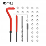 30 vnt metrinio sriegio remonto įdėklo rinkinys M5 M6 M8 M10 M12 M14 Helicoil Car Pro ritės įrankis M6 * 1.0