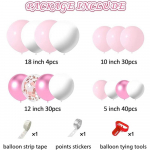 Valentino dienos dekoracijos Balionai Girliandos Arkos Rinkinys Konfeti Gimtadienio Vakarėlio Balionai Kūdikio sutiktuvių Vestuvių Gimtadienio Metinių Vakarėlis rožinė