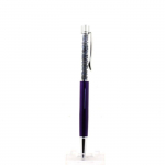 Pierres et Min&eacute;raux. Stylo min&eacute;raux Saphir brut Madagascar. Couleur violet.