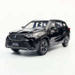 1/32 Toyota Crown Kluger HYBRID Žaislinis automobilis JKM Diecast Miniatiūrinis modelis SUV Sportas Garsas ir &scaron;viesa Edukacinė kolekcija Dovana vaikams juoda