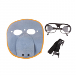 1 vnt. karvės odos suvirinimo kaukė akiniai suvirintojo veido apsauga ant galvos dėvima argono lanko apsauginė nuo nudegimų veido suvirinimo kaukė skaidri