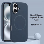 Prabangus originalus skystas silikonas, skirtas Magsafe dėklui, skirtas iPhone 16 Plus 15 14 13 12 Pro Max magnetiniam belaidžiam įkrovimui mink&scaron;tas dangtelis iPhone 15