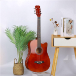 38 colių medinė gitara pradedantiesiems: Liaudies praktikos instrumentas suaugusiems ir mokiniams