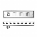 Du&scaron;o latakas Ilgas nerūdijančio plieno dezodorantas Nuimamas grindų latakas voniai vie&scaron;bučiui 40 cm &scaron;oninis 40cm Side Draining