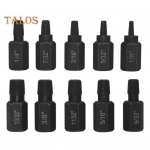 10 vnt. Pažeistų varžtų i&scaron;traukimo rinkinys, didelio kietumo, atsparus rūdijimui, paprastas naudoti, didelio na&scaron;umo varžtų i&scaron;traukimo varžtų nuėmimo įrankiai 10pcs