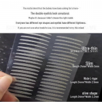 Nelygios tekstūros skaidrūs dvigubų vokų lipdukai pradedantiesiems - matiniai, natūralūs ir nematomi Includes Y-fork tweezers