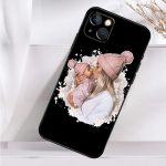 Madingas &bdquo;Super Mom&ldquo; telefono dėklas, skirtas &bdquo;iPhone 14 13 12 11 16 15 Pro Max Plus Mini 7 8 X XR XS Max&ldquo; mink&scaron;tu dangteliu iPhone 15