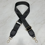 Reguliuojamas Madingo Stiliaus Moteri&scaron;kas Rankinės Dirželis - Platus Tekstilinis Pečių Dirželis Aksesuaras. Bright Silver Buckle