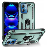&bdquo;Xiaomi Redmi Note 12 4G Note12 Pro+ Case&ldquo; atsparūs smūgiams, tvirti &scaron;arvai, skirti &bdquo;Redmi Note 12 Pro Plus&ldquo; magnetinio žiedo laikiklio dangčiui For RM Note 12 4G tamsiai žalia spalva