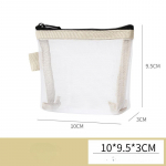 Skaidrus tinklinis mini monetų krep&scaron;ys piniginė Mažas kosmetikos krep&scaron;ys makiažo dėklas Ne&scaron;iojamas ID kredito kortelės laikiklis raktas Ausinių duomenų linijos laikymo krep&scaron;ys