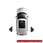 1vnt Jietu Traveller T2 automobilio lango gaubtas pilnas &scaron;e&scaron;ėliavimas &scaron;ilumos izoliacija Privatumo užuolaidos auto priedas A2m2