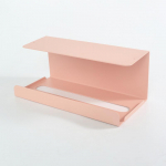 Popierinių rank&scaron;luosčių stovas po spintele, be perforatoriaus, tvirtinamas prie sienos, virtuvinių rank&scaron;luosčių dozatoriaus dėžutė, pakabinamas ritinėlių laikiklis rožinė