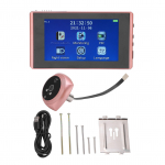 Skaitmeninis durų žiūryklės vaizdas realiuoju laiku, didelės rai&scaron;kos i&scaron;manusis durų skambutis su akute ir 4,3 colio vaizdu.