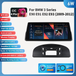 Ossuret Android 13 10.25 colio I&scaron;maniosios automobilio sistemos 2 DIN Belaidis Carplay Android Auto BMW 3 serijai E90 E91 E92 E93(2009-2012 m)CIC stereo RDS 6W 6G 64G AI