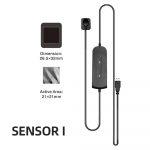 Danties jutiklis su laikikliu Greitesnis/Perdirbamas/Patvarus USB danties rentgeno jutiklis Intraoralinė kamera Skaitmeninis RVG jutiklis sensor I juoda