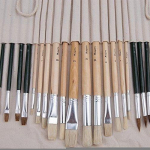 36/24 vnt. teptukų meno rinkinys akrilo aliejaus akvareliniam gua&scaron;ui 24PCS