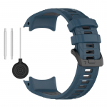 Dvigubos spalvos pakaitinis dirželis, skirtas &bdquo;Garmin Instinct 3&ldquo; (45 mm, 50 mm) i&scaron;maniojo laikrodžio apyrankei, diržo dirželiams 45mm mėlyna