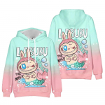 Madingi LABUBU animacinių filmukų gobtuvai rudens ilgomis rankovėmis unisex harajuku megztiniai gatvės apranga juokingi drabužiai megztinis XS