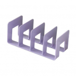 Stalinis Boodend Saugojimo Organizatorius Knygų Laikiklis Stovas su 4 Vertikaliais Skyriais Plastikinis Dokumentų Rū&scaron;iavimo Stovas Knygoms Žurnalams rožinė