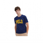 Polo Ralph Lauren logotipas Spausdintas apvalia kaklo i&scaron;kirpte trumpomis rankovėmis reguliarus T-shirt vyri&scaron;ki vir&scaron;utiniai drabužiai Tamsiai mėlynas 710858957-002 S