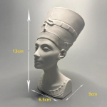 Nefertitės biustas Senovės Egipto muziejus Replikuota gipsinė skulptūra Stalvir&scaron;io ornamentai Moderni namų dekoracija Estetinio meno figūrėlė