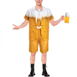 &bdquo;Oktoberfest&ldquo; pasirodymo kostiumai &bdquo;Cosplay&ldquo; alaus karnavalo scenos kostiumai, vyri&scaron;ki kostiumai, kelnių rinkinys L