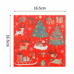 20 vnt/pak. 33*33 cm 2 sluoksnių vienkartinės vakarėlio servetėlės ​​Kalėdų ra&scaron;tas