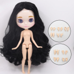 ICY DBS Blyth Lėlė I&scaron;raižytos Lūpos Veidas Balta Oda Jungiamas Kūnas 1/6 BJD Speciali Kaina OB24 Žaislas Dovana 30cm height doll