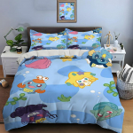 Pokemon Jirachi Spausdintas Mink&scaron;tas Antklodės Užvalkalas Pagalvės Užvalkalas Patalių Komplektas Vaikams Suaugusiems Patogus Lovos Komplektas Viengulis Karali&scaron;ko Dydžio Patalių Komplektas Prabangus EU Twin 135X200cm