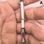 Aromaterapinis inhaliatorius eteriniam aliejui, inhaliatoriaus lazdelė metimui rūkyti, medinis asmeninis difuzorius eteriniams aliejams su 3 vnt. Bla 50*8mm