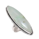 Natural Moonstone Gemstone Handmade 925 Sterling Silver Jewelry Ring Size 8 p7w91