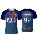 PXG mėlyna spyna japonų anime mar&scaron;kinėliai futbolo uniforma Nr. 9 Rin Shidou Cosplay mar&scaron;kinėliai vyri&scaron;ki ir moteri&scaron;ki laisvalaikio sportiniai vir&scaron;ūnės 6XL