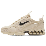 Stussy x Nike Air Zoom Spiridon Caged 2 Fossil Unisex Bėgimo bateliai Rudo juodo CQ5486-200 45