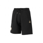 Puma Lai&scaron;ko logotipo spauda Kvėpuojantys kasdieniai &scaron;ortai Unisex &scaron;ortai Juodi 626883-01 S