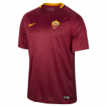 Nike Dri-Fit AS Roma 2016/17 Stilingi Mink&scaron;ti Patogūs Paprasti Trumpomis Rankovėmis Futbolo Mar&scaron;kinėliai Vyrams Vir&scaron;utiniai Drabužiai Giliai Raudoni 776967-677 L