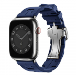 Kilim Vieno apsukimo dirželis Apple Watch apyrankei 45 mm 44 mm 42 mm 41 mm 38 mm Sulankstoma sagtelė Silikoninė apyrankė iWatch Ultra 2 49 mm 42mm 44mm 45mm 49mm