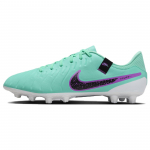 Nike Tiempo Legend 10 žemi batrai&scaron;čiai HG (Guminės trumpos smeigės) Dirbtinės dangos Futbolo Bateliai Vyrams Futbolo Bateliai Violetiniai Žali DV4339-300 40