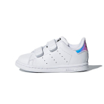 Adidas Originals Stan Smith serijos Laisvalaikio Patogūs Patvarūs Žemi Sportbačiai Kūdikių Batai Balti Sidabriniai AQ6274 22