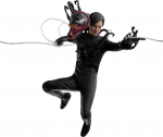 Hot Toys Movie Masterpiece 3 mastelio figūrėlė Žmogus-voras Žmogus-voras (Juodas kostiumas) 1/6 juoda