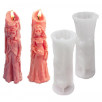 3D kūrybinės Helovino silikoninės kaukolės formos va&scaron;kas, tirpstantis pelėsiais &bdquo;pasidaryk pats&ldquo; amatų dekoracijos