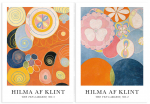Zestaw dw&oacute;ch plakat&oacute;w hilma af klint 21x29,7 cm A4