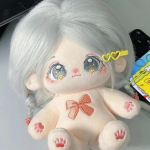 20 cm Kawaii IDol lėlė Anime pliu&scaron;inės žvaigždės lėlės, prikim&scaron;tos, pritaikytos figūroms žaislai medvilnė kūdikiams pliu&scaron;eliai žaislai gerbėjai kolekcija dovanos Having a skeleton