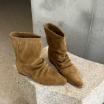 Avikailio versija~ Prancūzi&scaron;kas ni&scaron;inis temperamentas smailus vidinis pakėlimas sluoksniuojamos aulinukai kauboji&scaron;ki aulinukai moteri&scaron;ki 2025 nauji ploni trumpi aulinukai 35