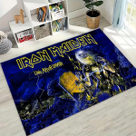 3D Geležinių Merginų Muzikos Grupės Meninis Kilimas-Takelis Miegamajam Svetainei Sofai Namų Durų Takelis Dekoras, Didelis Vaikams Neslystantis Grindų Takelis 40x60cm( 15x23in )