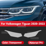 Volkswagen TIGUAN 2020-2022 Automobilio priekinių žibintų permatoma TPU apsauginė plėvelė Priekinių žibintų spalvos keitimo lipdukas Transparent