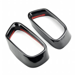 For BMW M sports version X5 F15 X6 F16 2014-19 stainless steel black car exhaust pipe cover 1Set Automobiles Tail Throat juoda
