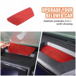 Red Carbon fiber dashboard slot mat Trim sticker For Nissan Frontier 2024-2025